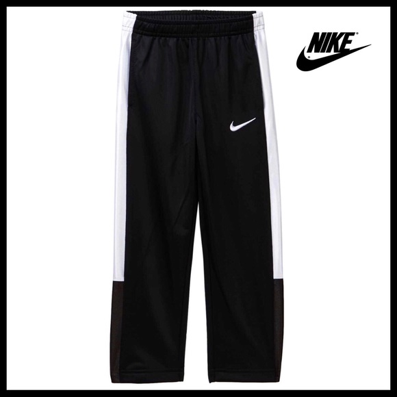 BOY’S NIKE BLACK TRACK PANTS ATHLETIC JOGGERS SPORTY ATHLEISURE PANTS A2C - Picture 5 of 5